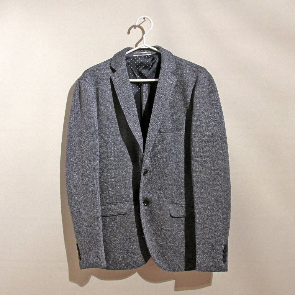 Selected/Homme Blue Knit Blazer